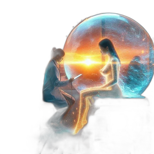 umbrella, concept art, fantasy art, 3d render, photorealistic, outer space, fire, underwater transparent PNG cut-out