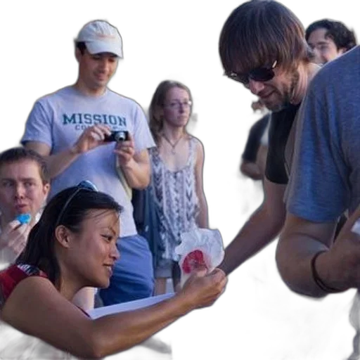 staff, group, people, including, one, wearing, shirt, says transparent PNG cut-out