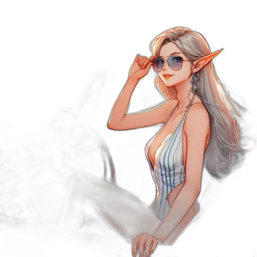 dress, staff, dragon, fantasy art, concept art, watercolor, pixel art, pastel transparent PNG cut-out