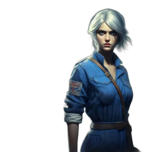 staff, face, concept art, fantasy art, comic book art, photorealistic, blue, woman transparent PNG cut-out