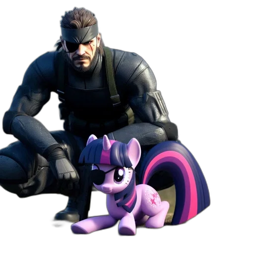 animal, concept art, 3d render, cyberpunk, dark, two, contrasting, figures transparent PNG cut-out