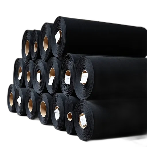 weapon, furniture, 3d render, large, stack, black, fabric, rolls transparent PNG cut-out