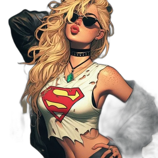 comic book art, concept art, cartoon, fantasy art, illustration, features, stylish, woman transparent PNG cut-out
