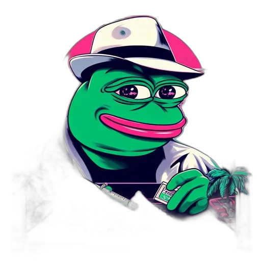 hat, staff, face, vaporwave, photorealistic, concept art, cartoon, animated transparent PNG cut-out
