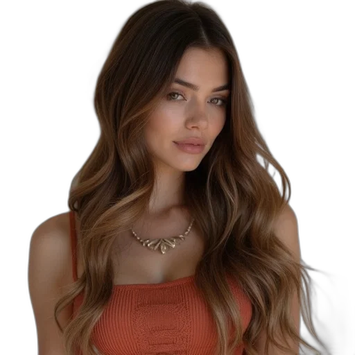 hair, jewelry, dress, photorealistic transparent PNG cut-out