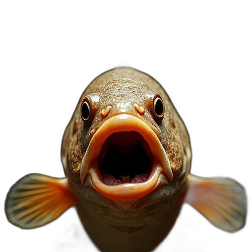animal, face, creature, mask, photorealistic, 3d render, underwater, close-up transparent PNG cut-out