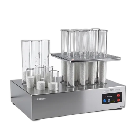modern, stainless, steel, laboratory, machine, multiple, transparent, compartments transparent PNG cut-out