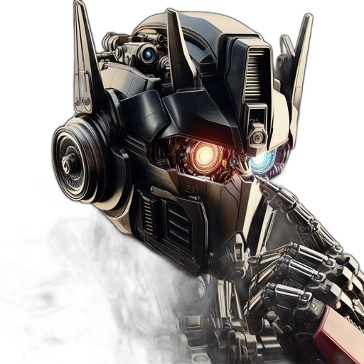 robot, weapon, concept art, 3d render transparent PNG cut-out