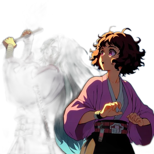 staff, concept art, fantasy art, vaporwave transparent PNG cut-out