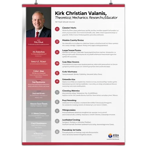 professional-looking, poster, featuring, timeline, kirk, christian, valanis, career transparent PNG cut-out