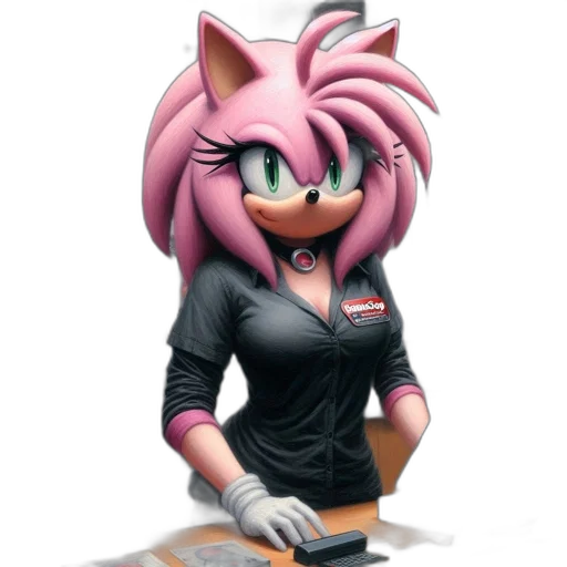 animal, staff, creature, jacket, 3d render, concept art, cartoon, cyberpunk transparent PNG cut-out