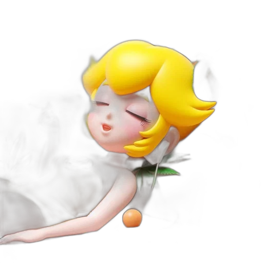 pixel art, concept art, 3d render, fantasy art, fog, monochrome, animated, princess transparent PNG cut-out