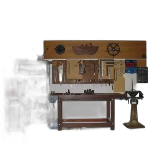 furniture, jewelry, staff, robot, 3d render, concept art, well-organized, garage transparent PNG cut-out