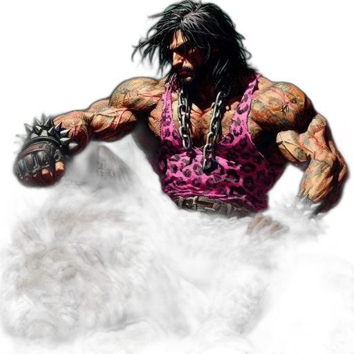 hair, concept art, fantasy art, photorealistic, comic book art, muscular, man, long transparent PNG cut-out