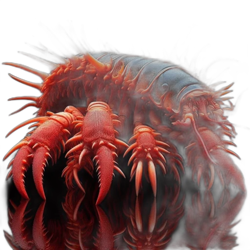 creature, hair, animal, food, photorealistic, concept art, 3d render, watercolor transparent PNG cut-out