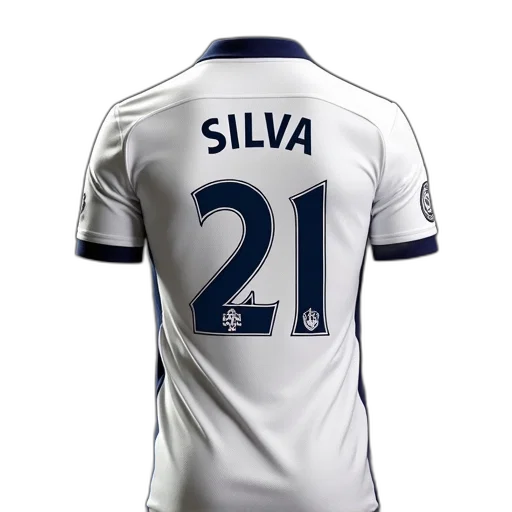 tottenham, home, shirt, 2012, silva, printing transparent PNG cut-out