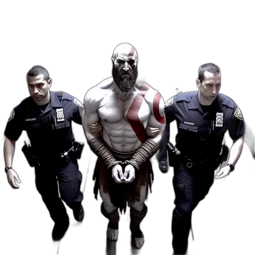concept art, comic book art, cyberpunk, fantasy art, shirtless, man, distinctive, red transparent PNG cut-out