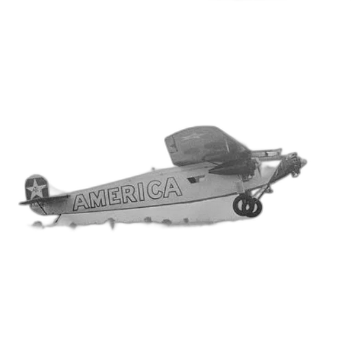 3d render, photorealistic, vintage, black-and-white, photo, airplane, labeled, america transparent PNG cut-out