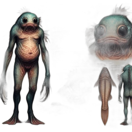 creature, concept art, fantasy art, 3d render, pastel, earth tones, blue, artistic transparent PNG cut-out