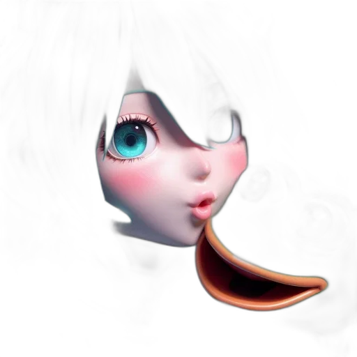 face, mask, staff, hair, 3d render, concept art, fantasy art, photorealistic transparent PNG cut-out