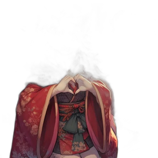 mask, dress, jacket, crown, concept art, fantasy art, watercolor, anime transparent PNG cut-out