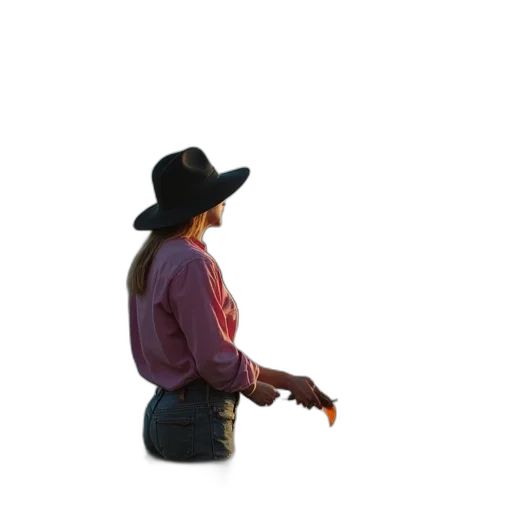 hat, staff, jacket, weapon transparent PNG cut-out