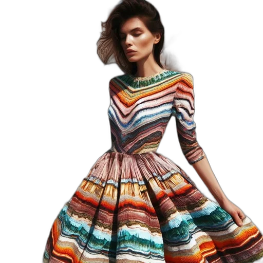 dress, photorealistic, colorful, monochrome, earth tones, neon, woman, stands transparent PNG cut-out
