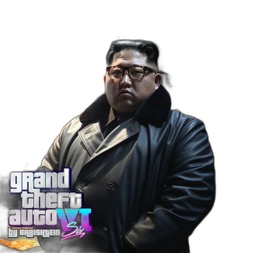staff, jacket, weapon, animal, concept art, cyberpunk, pixel art, vaporwave transparent PNG cut-out