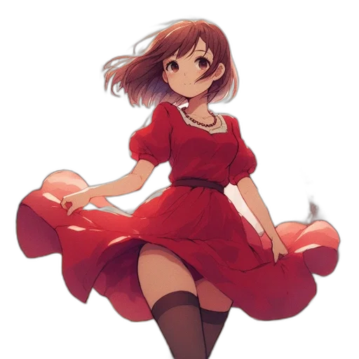 dress, staff, flower, weapon, concept art, anime, pixel art, fantasy art transparent PNG cut-out