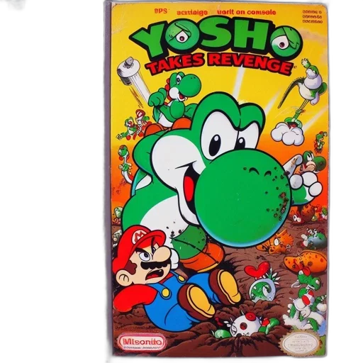 food, pixel art, photo, displays, nes, game, cartridge, yoshi transparent PNG cut-out