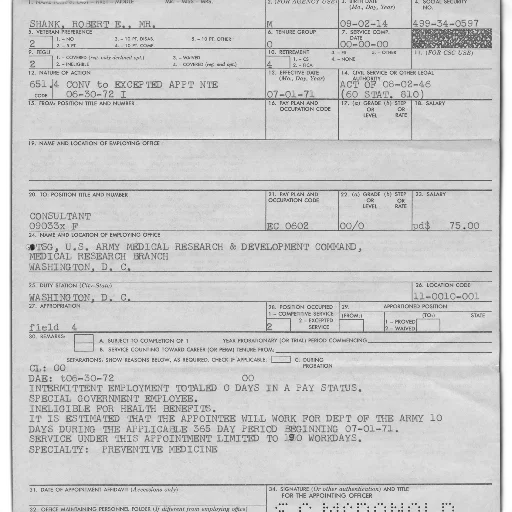 document, titled, shank, robert, various, fields, filled, out transparent PNG cut-out