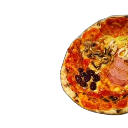 food, hat, photorealistic, 3d render, two, pizzas, table, fork transparent PNG cut-out