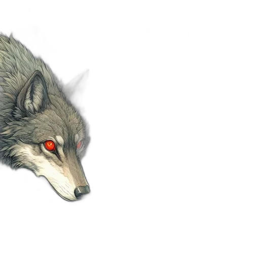 creature, animal, dragon, mask, watercolor, concept art, fantasy art, 3d render transparent PNG cut-out