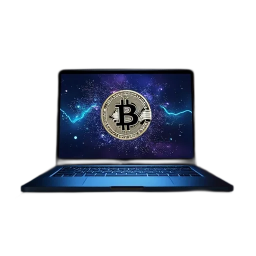 laptop, title, bitcoin, blockchain, 101, introduction, crypt, currency transparent PNG cut-out