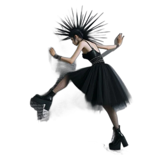 dress, hair, shoes, hat, concept art, 3d render, photorealistic, person transparent PNG cut-out