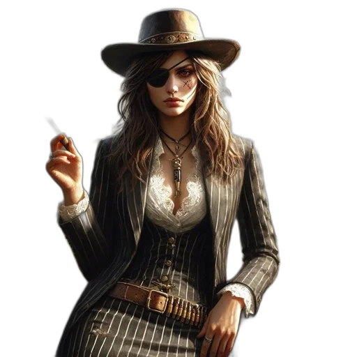 hat, staff, jacket, jewelry, concept art, photorealistic, fantasy art, pixel art transparent PNG cut-out