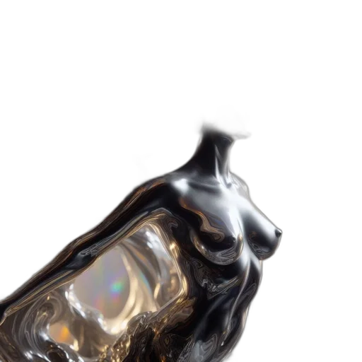 bottle, jewelry, crown, dress, 3d render, photorealistic, concept art, outer space transparent PNG cut-out
