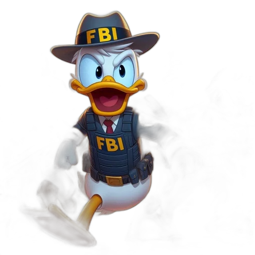 concept art, pixel art, 3d render, cartoon, donald, duck, fellow, anthropomorphic transparent PNG cut-out