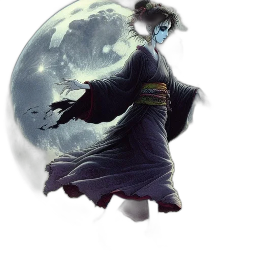 mask, staff, fantasy art, concept art, photorealistic, comic book art, fog, blue transparent PNG cut-out