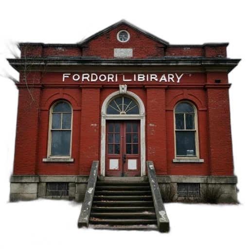 building, furniture, 3d render, red, brick, large, arched, window transparent PNG cut-out