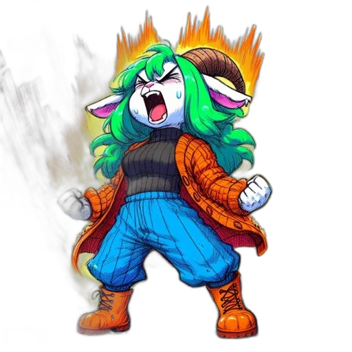 jacket, staff, concept art, pixel art, fantasy art, cartoon, animated, character transparent PNG cut-out