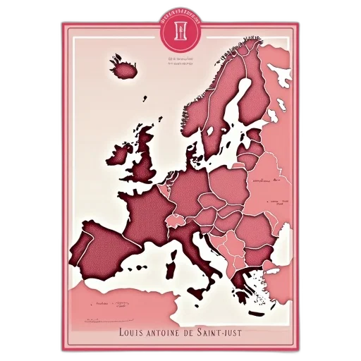 red, book, cover, pink, background, featuring, map, europe transparent PNG cut-out