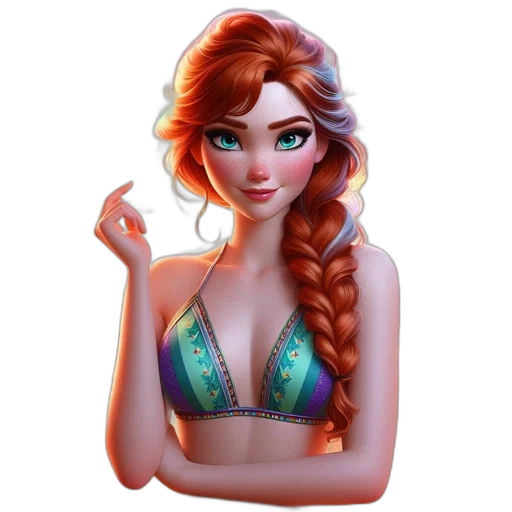 jewelry, dress, fantasy art, cartoon, concept art, pixel art, underwater, woman transparent PNG cut-out