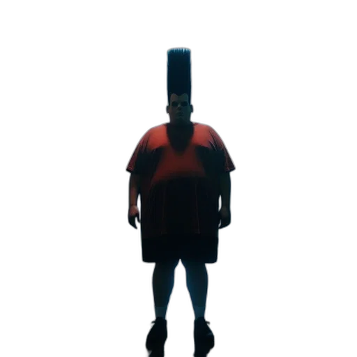 robot, hat, staff, mask, 3d render, concept art, pixel art, cyberpunk transparent PNG cut-out