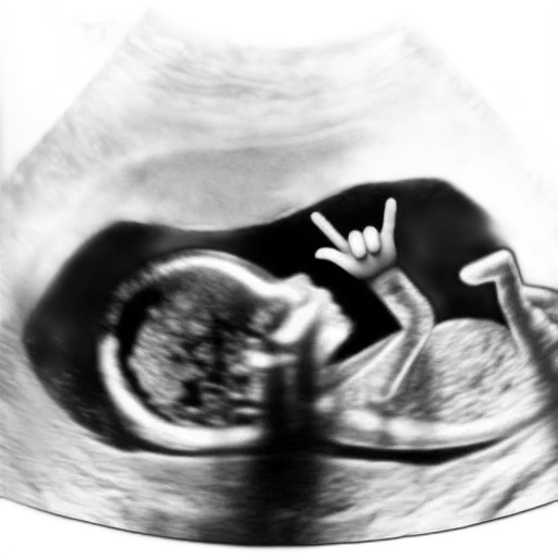 robot, crown, staff, hair, photorealistic, ultrasound, image, fetus transparent PNG cut-out