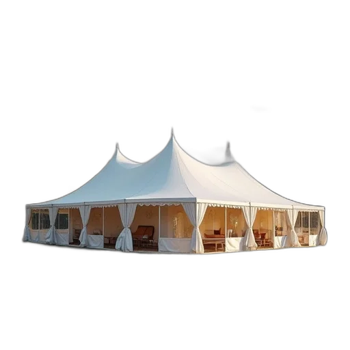 3d render, temporary, shelters, tent transparent PNG cut-out