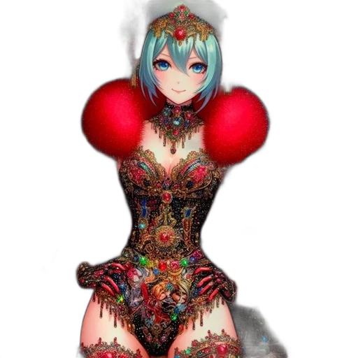 dress, robot, creature, mask, fantasy art, concept art, 3d render, pixel art transparent PNG cut-out