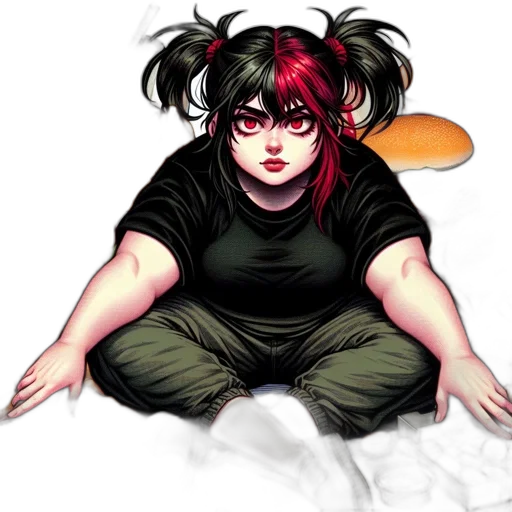 concept art, comic book art, anime, pixel art, fire, red, dark, monochrome transparent PNG cut-out