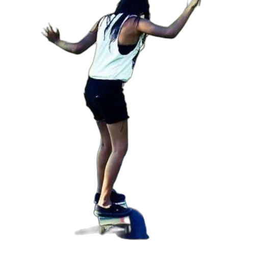 staff, 3d render, concept art, person, skateboarding, down, tree-lined, street transparent PNG cut-out