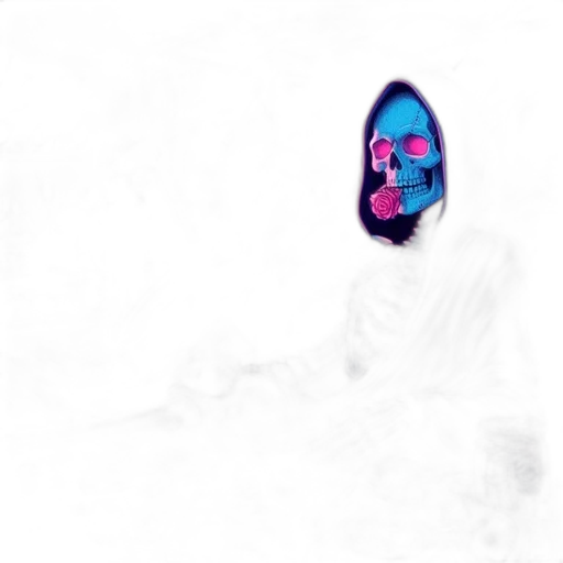 mask, face, creature, robot, concept art, photorealistic, pixel art, vaporwave transparent PNG cut-out